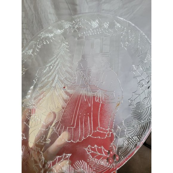 Pilgrim glass Xmas platter party serving - Picture 2 of 4